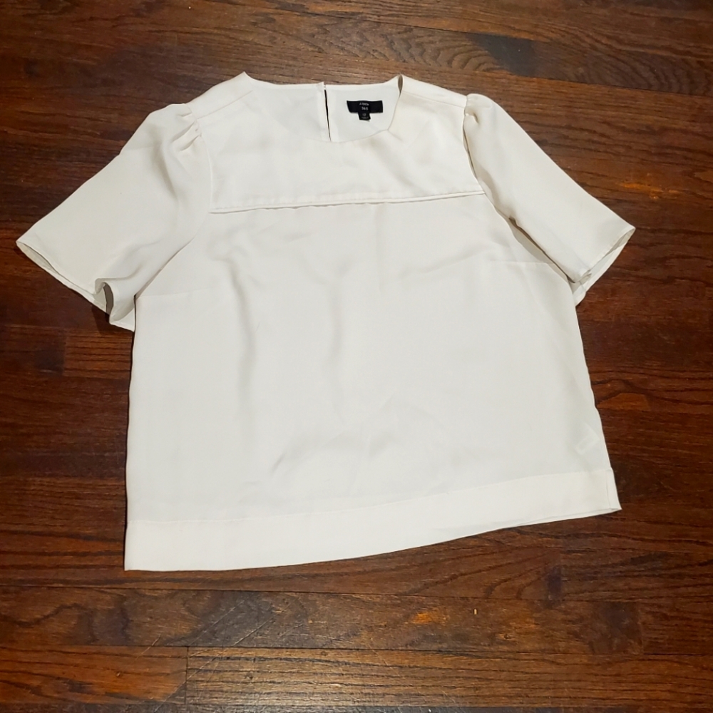 J crew silk blouse